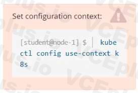 Linux Foundation CKA image Question 63 51442 09182024211423000000