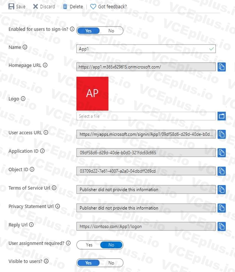 Microsoft SC-300 image Question 78 108170 10052024010905000000