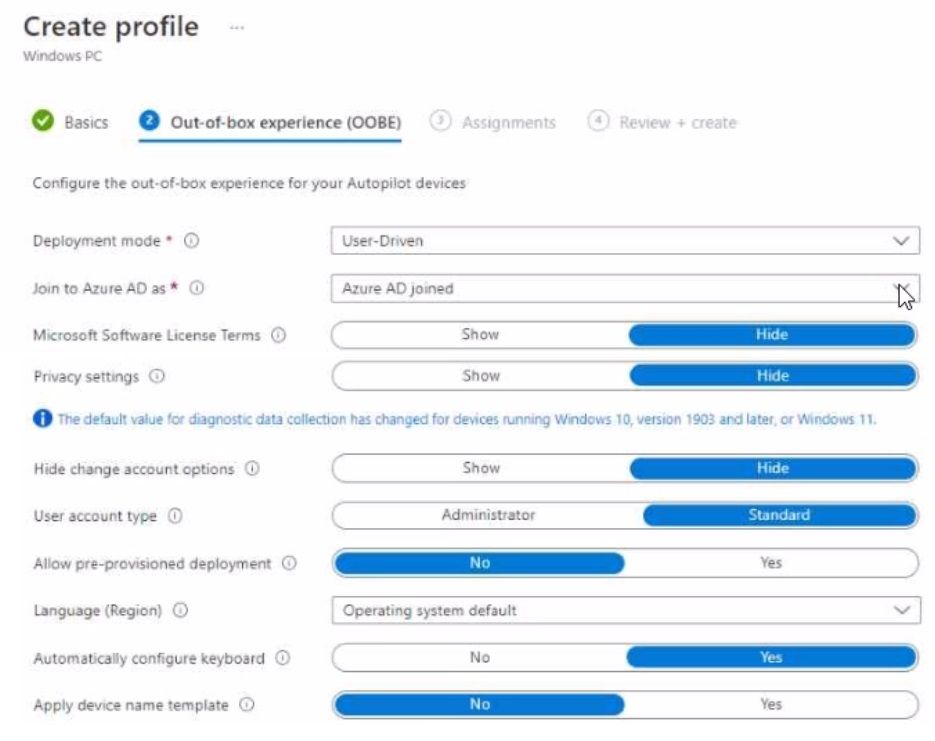 Microsoft MD-102 image Question 178 103804 10052024010410000000