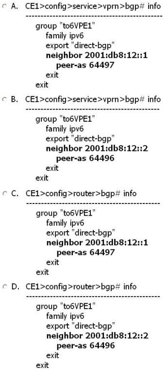 Nokia 4A0-104 image Question 241 80213 09232024011832000000