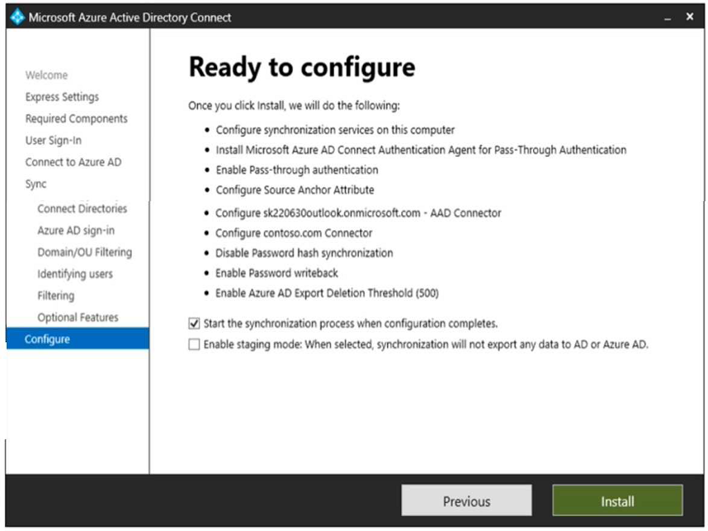 Microsoft AZ-800 image Question 114 88340 10022024015634000000
