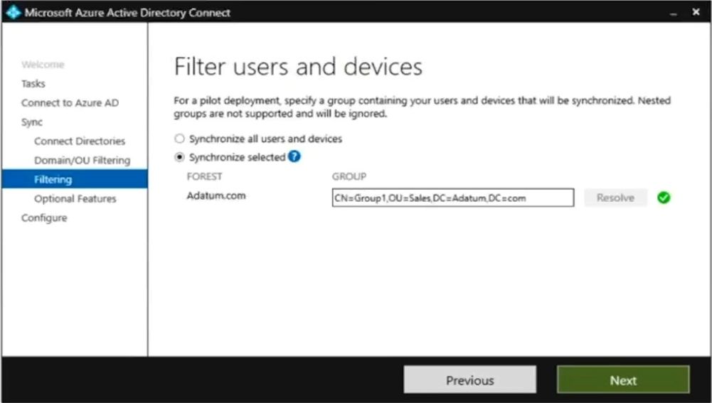 Microsoft MS-102 image Question 218 104154 10052024010458000000