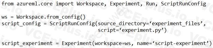 Microsoft DP-100 image Question 154 63882177402645550345072