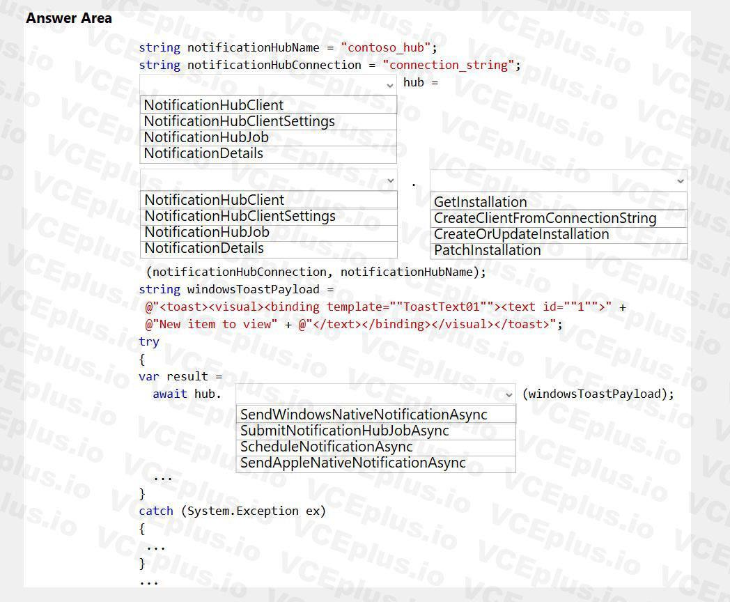 Microsoft AZ-204 image Question 47 86326 10022024015001000