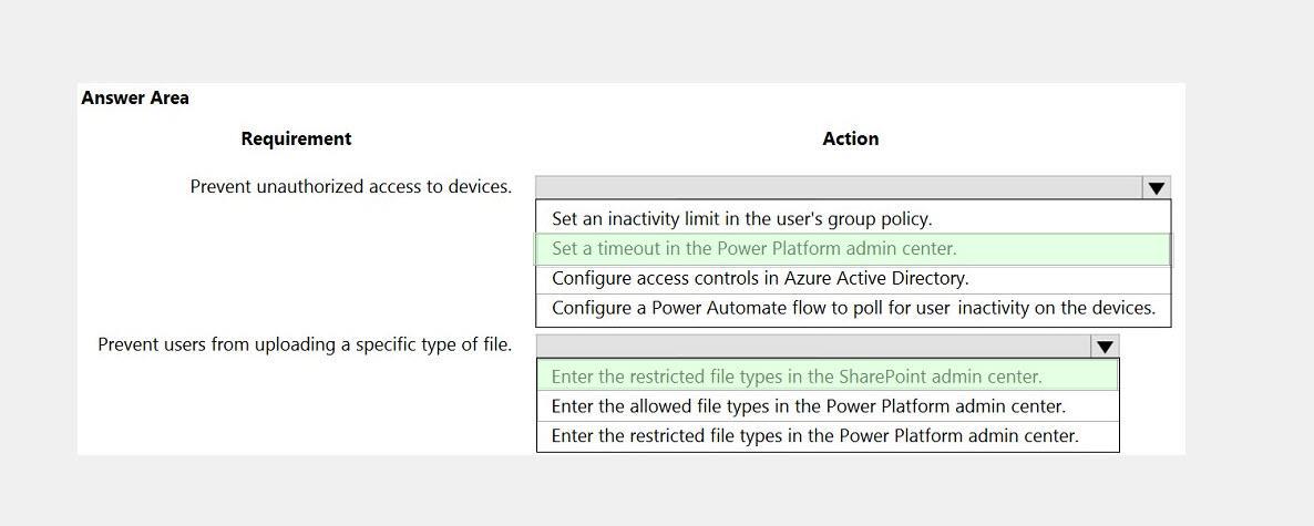 Microsoft PL-200 image answer Question 22 105961 10052024010700000
