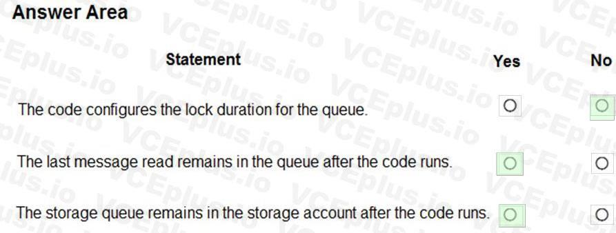 Microsoft AZ-204 image answer Question 39 86318 10022024015001000