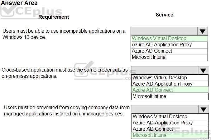 Microsoft MS-900 image answer Question 56 105377 10052024010627000