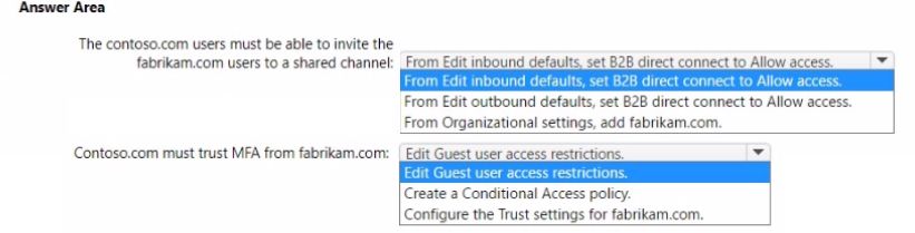 Microsoft MS-700 image Question 146 105045 10052024010553000000