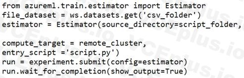 Microsoft DP-100 image Question 81 63882177402239312855539