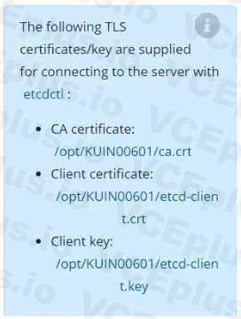 Linux Foundation CKA image Question 52 51431 09182024211423000000