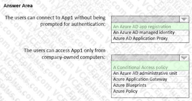 Microsoft AZ-305 image answer Question 55 86559 10022024015024000