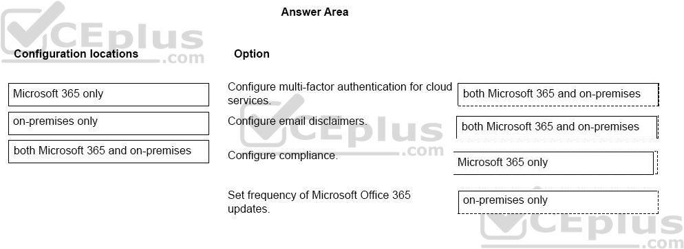 Microsoft MS-900 image answer Question 14 105452 10052024010627000