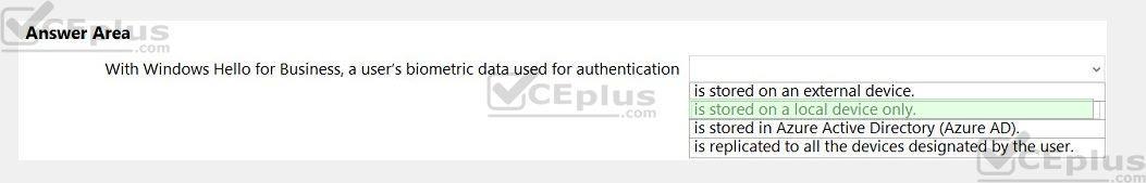 Microsoft SC-900 image answer Question 12 108659 10052024010936000