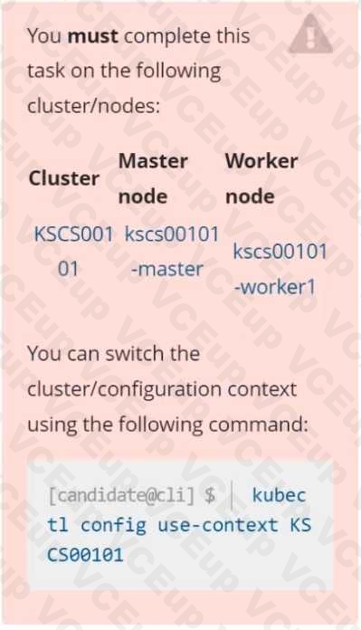 Linux Foundation CKS image Question 41 51519 09182024213140000000