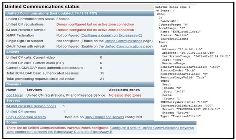 Cisco 300-820 image Question 67 115145 10102024232845000000