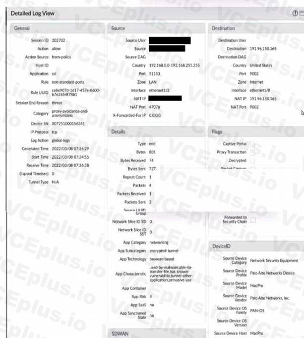 Palo Alto Networks PCNSE image Question 204 54441 09232024001220000000