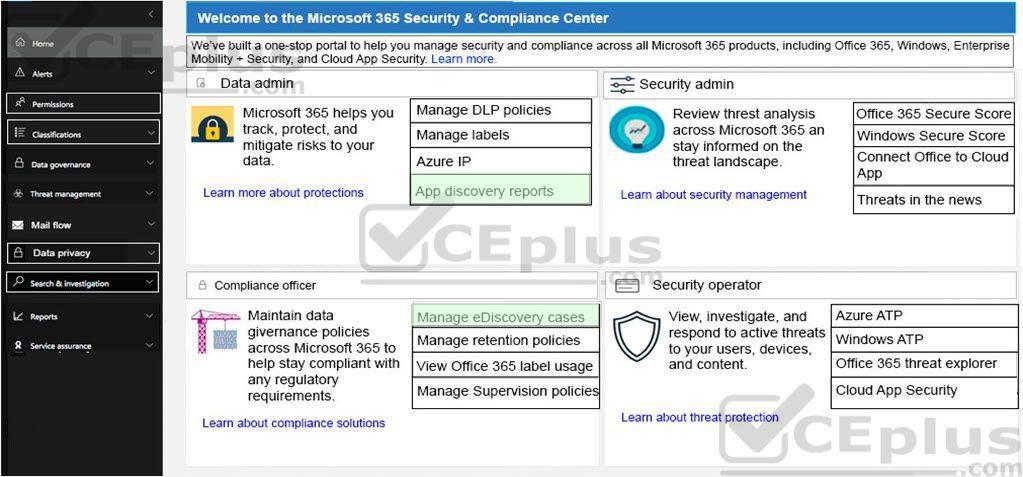 Microsoft MS-900 image answer Question 60 105381 10052024010627000