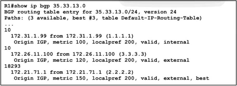 Cisco 350-501 image Question 363 116645 10102024233012000000