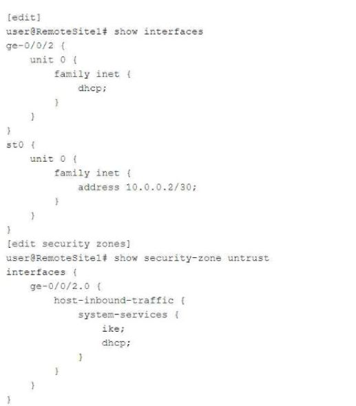 Juniper JN0-637 image Question 68 124785 11012024014440000000