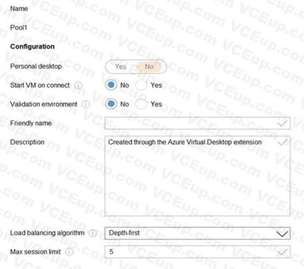 Microsoft AZ-140 image Question 57 90929 10022024021020000000