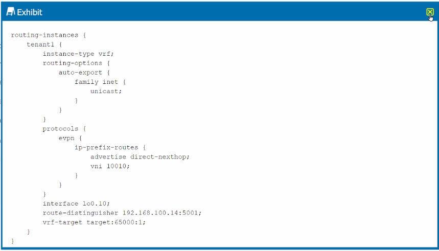 Juniper JN0-683 image Question 26 51340 09182024211359000000