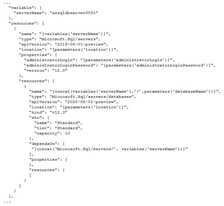 Microsoft DP-300 image Question 32 89824 10022024015907000000