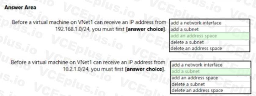 Microsoft AZ-104 image answer Question 43 84535 09262024075642000