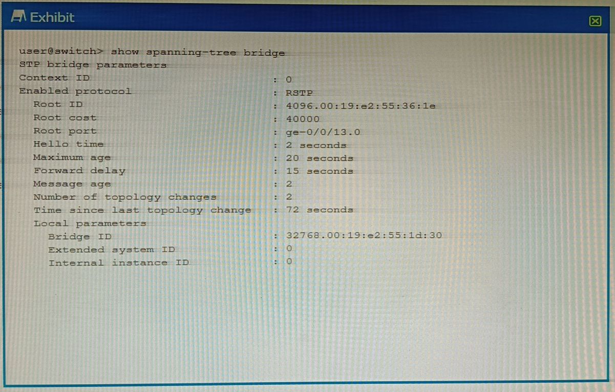 Juniper JN0-351 image Question 62 50658 09182024211207000000