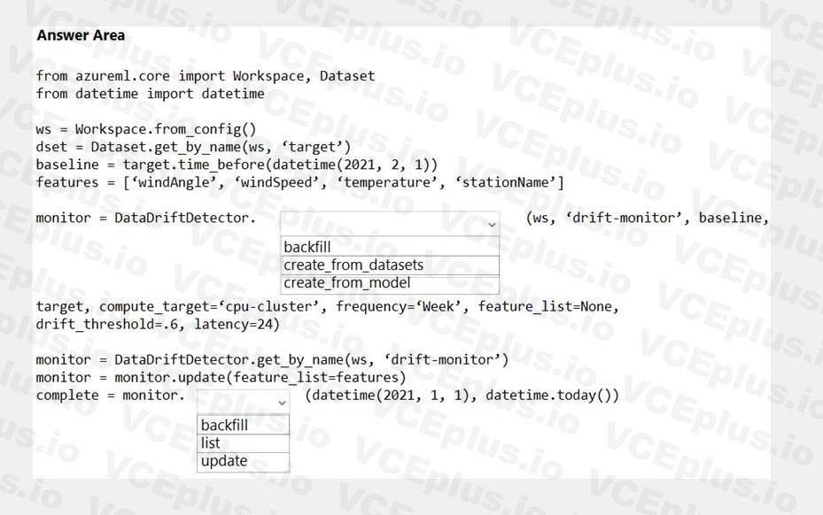 Microsoft DP-100 image Question 29 146835 05072025011644000