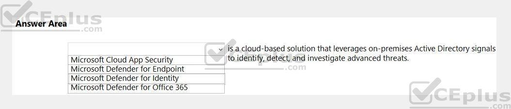 Microsoft SC-900 image Question 15 108662 10052024010936000