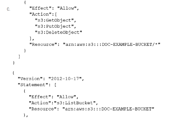 Amazon DVA-C02 image Question 237 120807 10232024000527000000