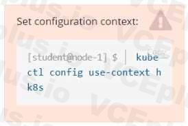 Linux Foundation CKA image Question 53 51432 09182024211423000000