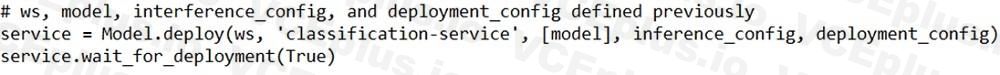 Microsoft DP-100 image Question 183 63882177402754922098393