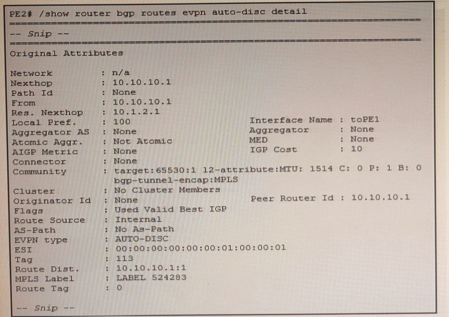 Nokia 4A0-115 image Question 30 80523 09232024011859000000