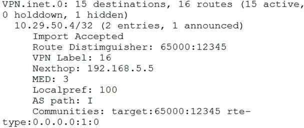 Juniper JN0-682 image Question 147 51307 09182024211347000000