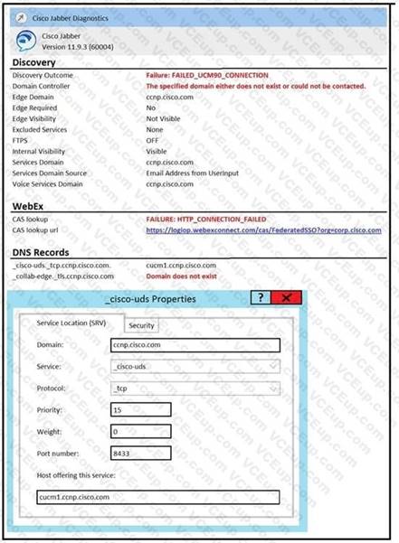 Cisco 300-810 image Question 36 114729 10102024232812000000