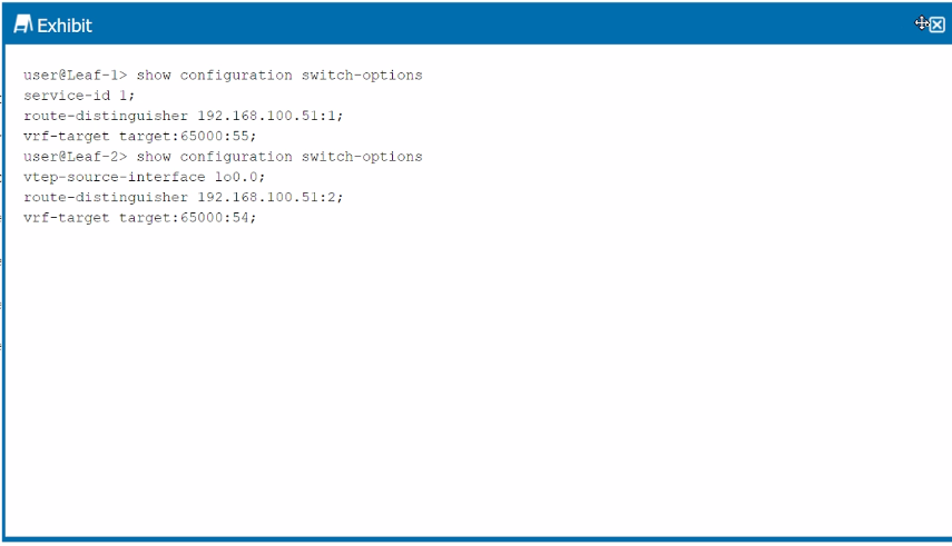 Juniper JN0-683 image Question 60 51374 09182024211359000000