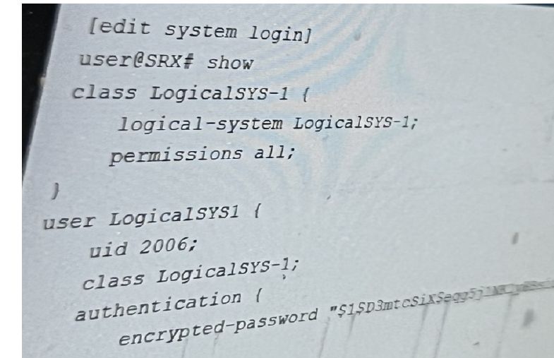 Juniper JN0-637 image Question 86 124803 11012024014440000000