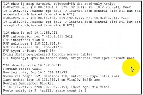 Cisco 300-510 image Question 130 63879133849795411866749