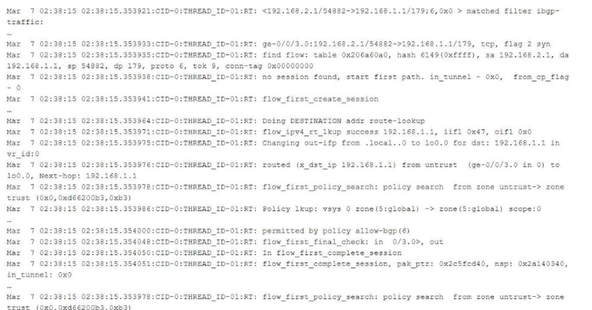 Juniper JN0-637 image Question 60 124777 11012024014440000000