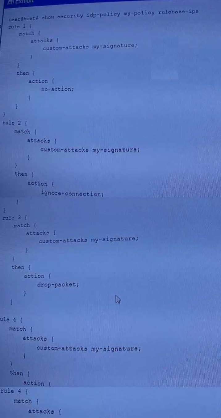 Juniper JN0-636 image Question 75 50962 09182024211303000000