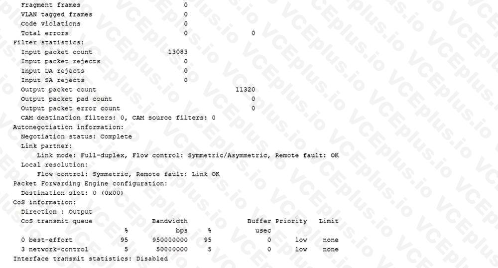 Juniper JN0-649 image Question 17 51019 09182024211314000000