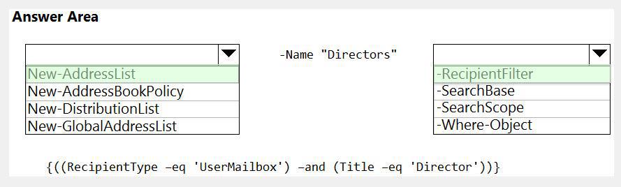Microsoft MS-203 image answer Question 24 104357 10052024010521000