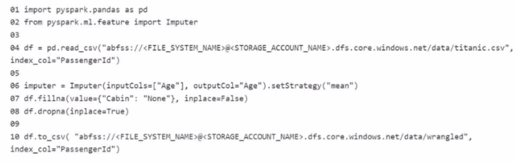 Microsoft DP-100 image Question 418 63882177403473649936013
