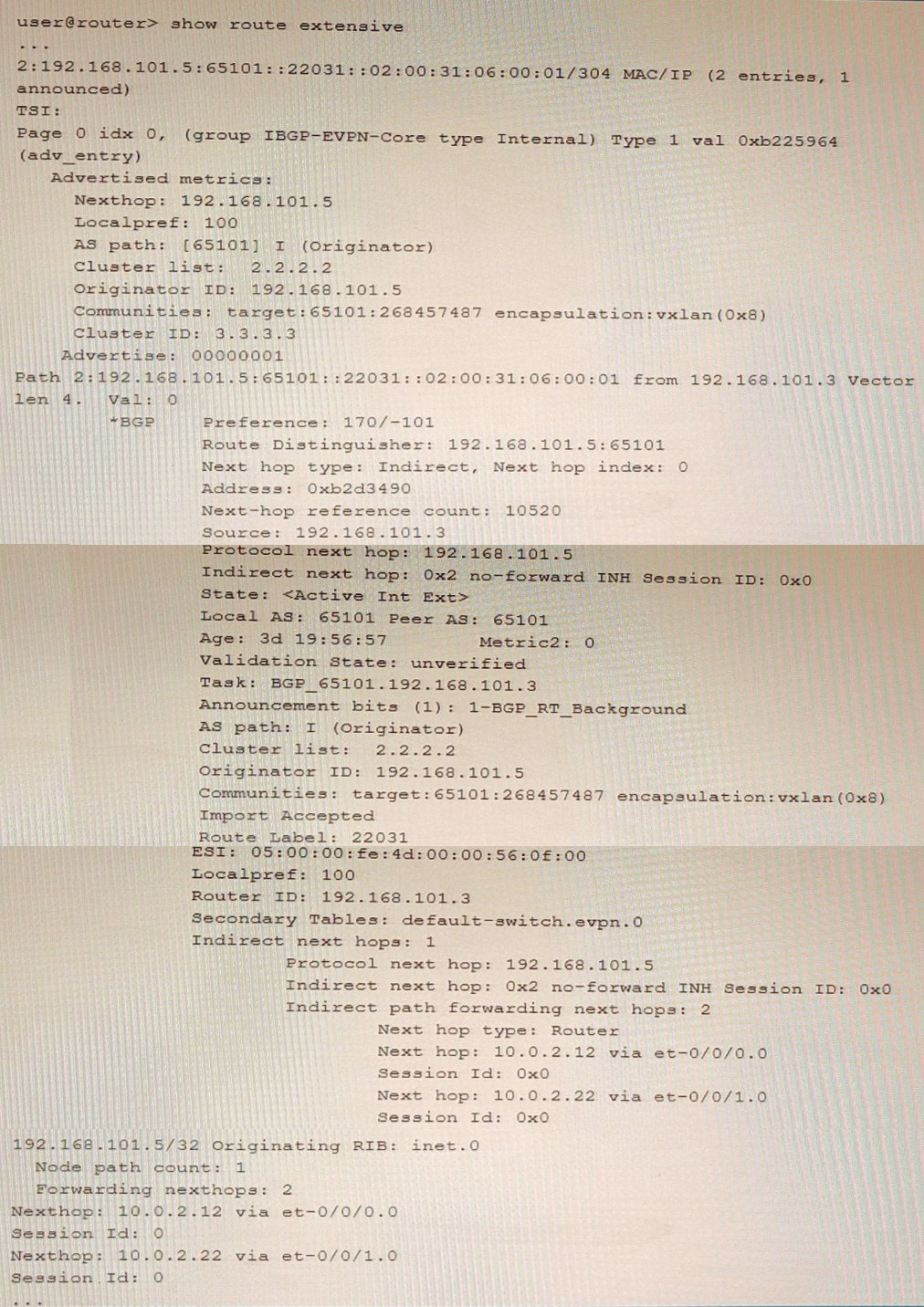 Juniper JN0-664 image Question 45 51112 09182024211332000000