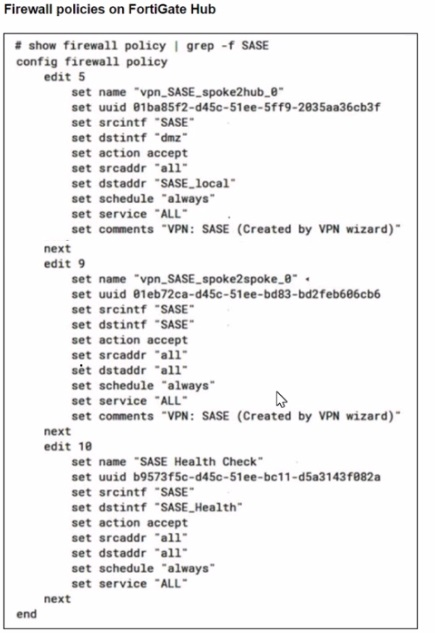 Fortinet FCSS_SASE_AD-23 image Question 12 26055 09182024185920000000