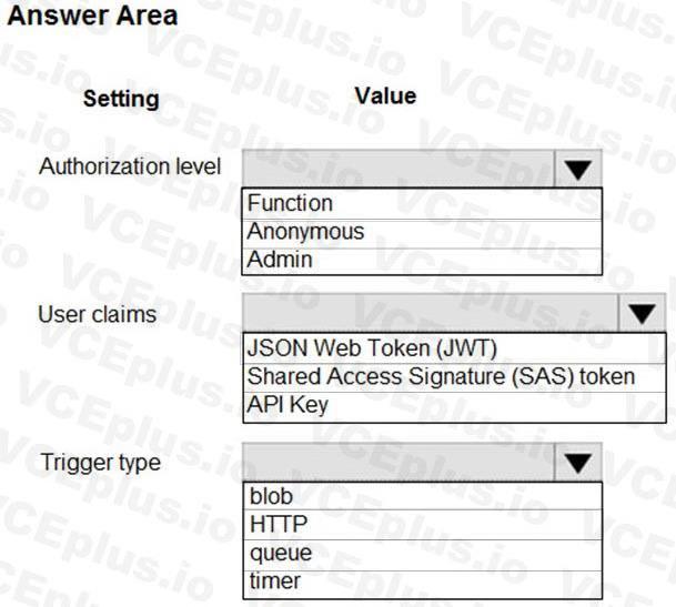 Microsoft AZ-204 image Question 22 86212 10022024015000000