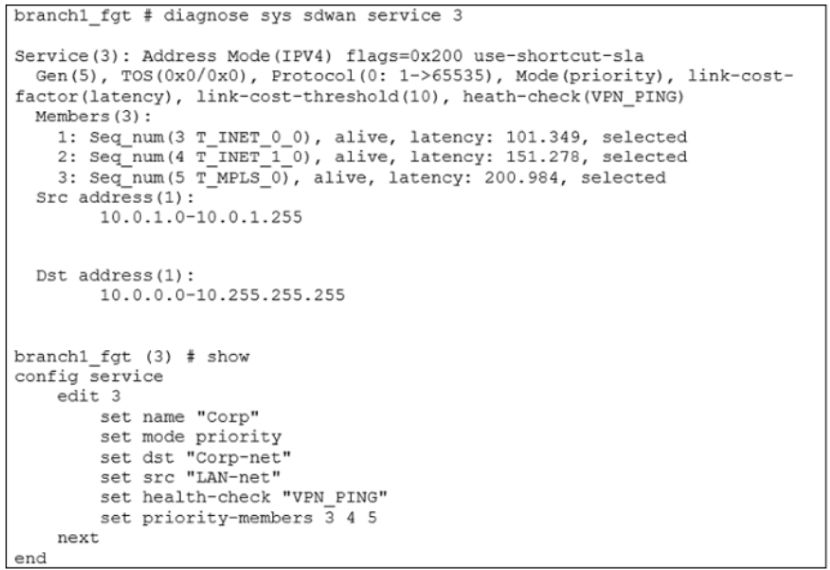 Fortinet NSE7_SDW-7.2 image Question 58 27258 09182024190937000000