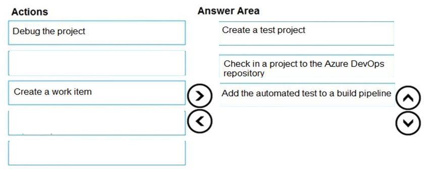 Microsoft AZ-400 image answer Question 42 87038 10022024015257000