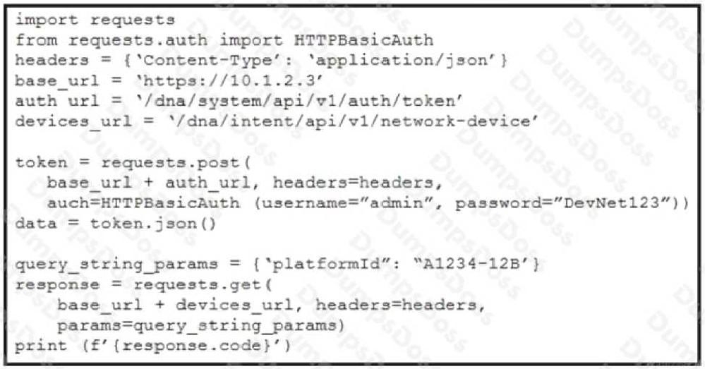 Cisco 200-901 image Question 64 110539 10072024004458000000